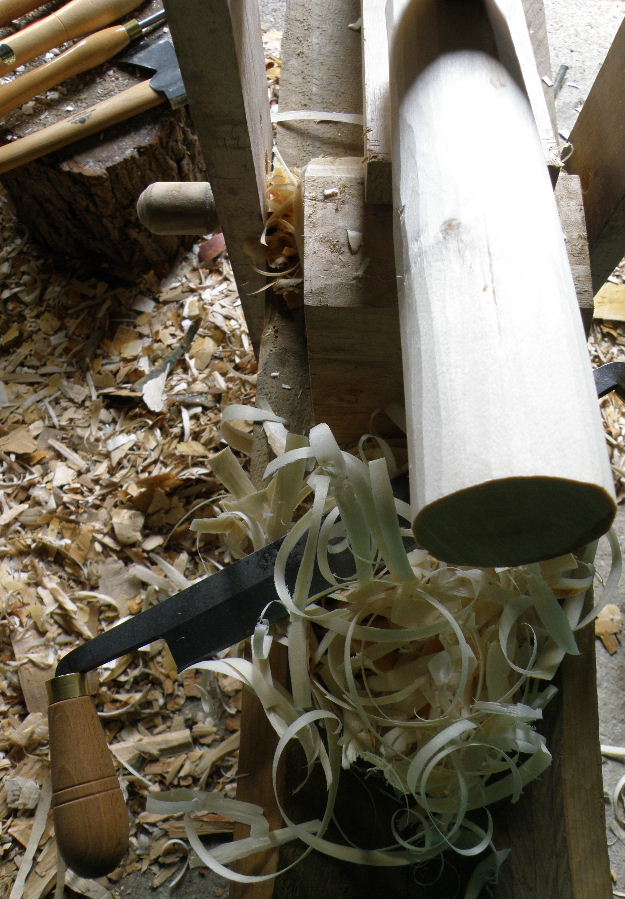 Cannibal Fork in birch (billet), February 2014