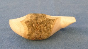 A whale, in green ash