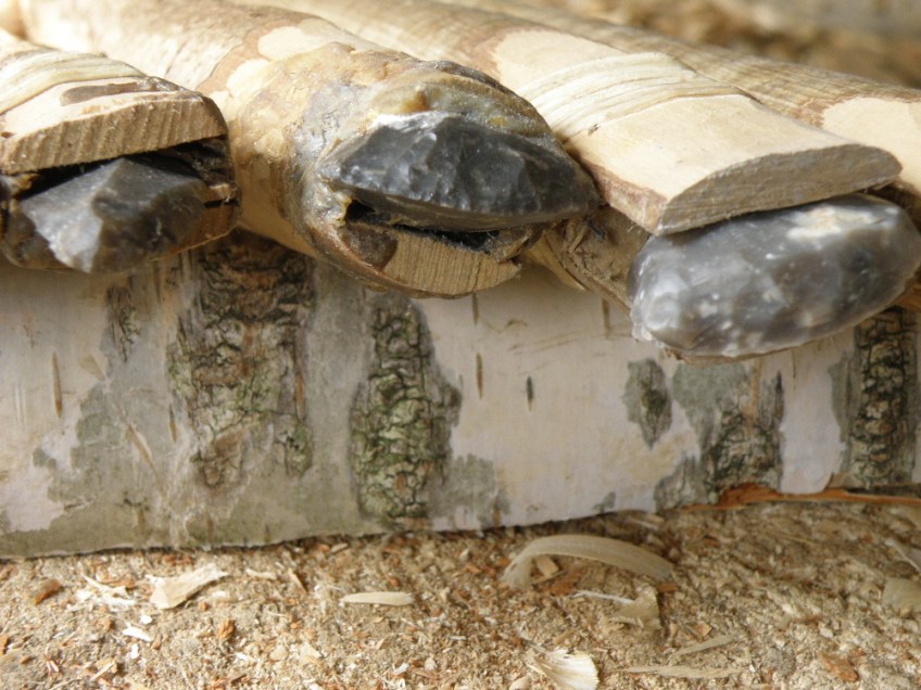 Hafted scrapers in need of some TLC.