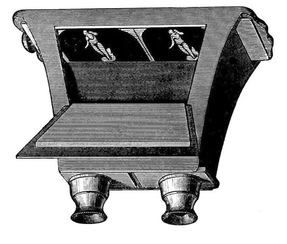 Brewster's stereoscope: slide a stereo pair of images into the back and look through the binoculars to see a 3D image (image via wikimedia commons).