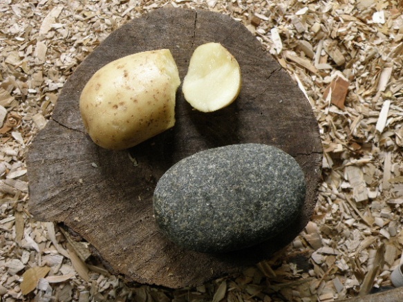 knapping a potato